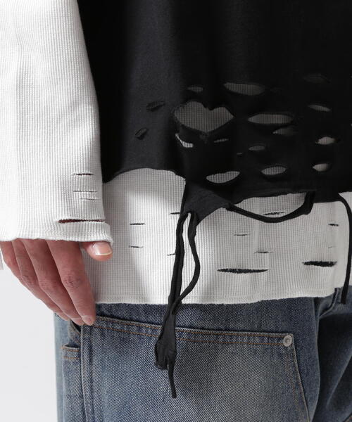 FR(13)NDS(フレンズ)の「FR(13)NDS/フレンズ/Waffle Layer LS(Tシャツ/カットソー・メンズ・グレー/ブラック・F)」の19枚目の写真