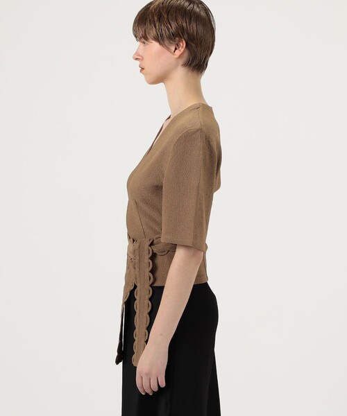 BY MALENE BIRGER(バイマレーネビルガー)の「BY MALENE BIRGER ULLAS ベルトブラウス(シャツ/ブラウス・レディース・ベージュ/ブラック・34)」の10枚目の写真