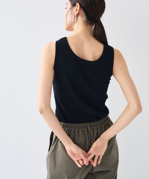 CROSS FUNCTION(クロスファンクション)の「《UVカット》前後2wayテレコタンクトップ【CF/クロスファンクション】(タンクトップ・レディース・ライトグレー/オフホワイト/ブラック・M/L/LL)」の11枚目の写真