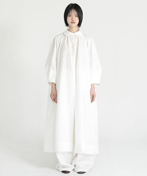 Bshop（ビショップ）の「eunoia | パフスリーブ ワンピース WOMEN（ワンピース・レディース・ホワイト・ONE）」の10枚目の写真