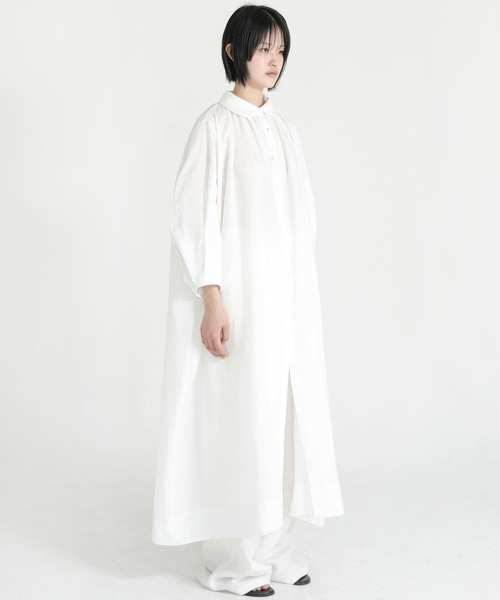 Bshop（ビショップ）の「eunoia | パフスリーブ ワンピース WOMEN（ワンピース・レディース・ホワイト・ONE）」の11枚目の写真