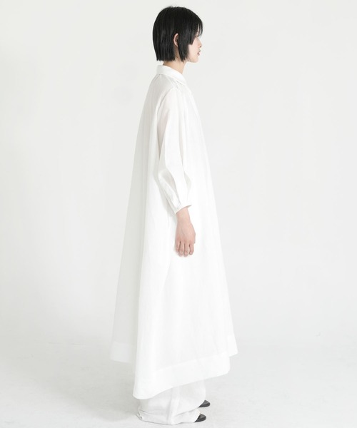 Bshop（ビショップ）の「eunoia | パフスリーブ ワンピース WOMEN（ワンピース・レディース・ホワイト・ONE）」の12枚目の写真