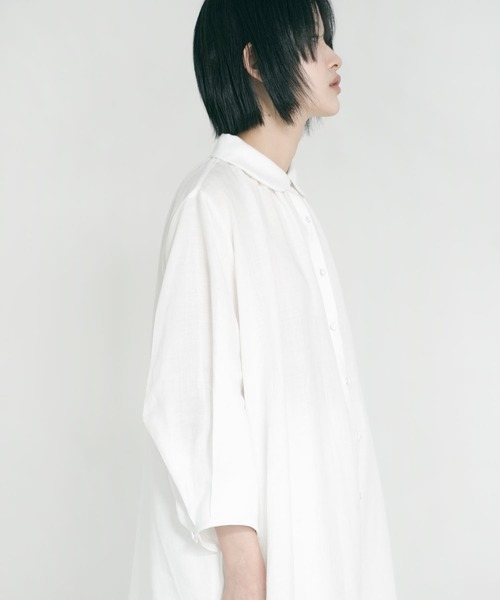 Bshop（ビショップ）の「eunoia | パフスリーブ ワンピース WOMEN（ワンピース・レディース・ホワイト・ONE）」の14枚目の写真