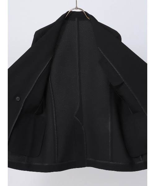 SUIT SQUARE（スーツスクエア）の「ダブルブレストジャケット ウォッシャブル 2WAYストレッチ ドライトロピカル 無地（スーツジャケット・レディース・ブラック系/グレー系・36(7号)/38(9号)/40(11号)/42(13号)）」の8枚目の写真