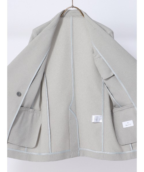 SUIT SQUARE（スーツスクエア）の「ダブルブレストジャケット ウォッシャブル 2WAYストレッチ ドライトロピカル 無地（スーツジャケット・レディース・ブラック系/グレー系・36(7号)/38(9号)/40(11号)/42(13号)）」の17枚目の写真