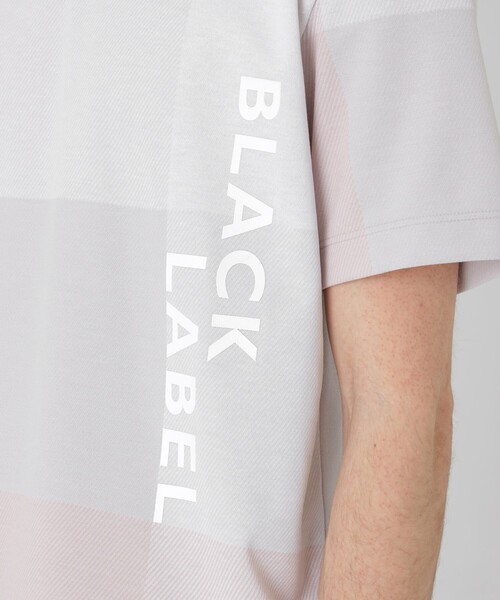 BLACK LABEL CRESTBRIDGE（ブラックレーベル・クレストブリッジ）の「【BLACK lab.】クレストブリッジチェック&ロゴTシャツ（Tシャツ/カットソー・メンズ・ブラック/ライトグレー・M/L/XL）」の6枚目の写真