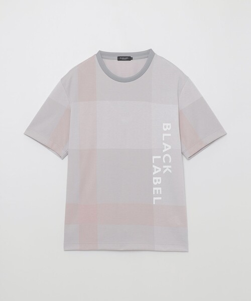 BLACK LABEL CRESTBRIDGE（ブラックレーベル・クレストブリッジ）の「【BLACK lab.】クレストブリッジチェック&ロゴTシャツ（Tシャツ/カットソー・メンズ・ブラック/ライトグレー・M/L/XL）」の8枚目の写真