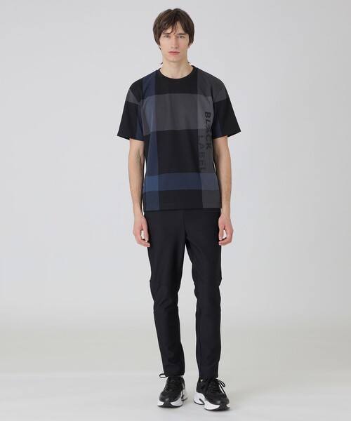 BLACK LABEL CRESTBRIDGE（ブラックレーベル・クレストブリッジ）の「【BLACK lab.】クレストブリッジチェック&ロゴTシャツ（Tシャツ/カットソー・メンズ・ブラック/ライトグレー・M/L/XL）」の9枚目の写真
