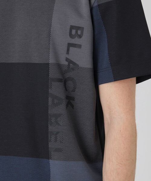 BLACK LABEL CRESTBRIDGE（ブラックレーベル・クレストブリッジ）の「【BLACK lab.】クレストブリッジチェック&ロゴTシャツ（Tシャツ/カットソー・メンズ・ブラック/ライトグレー・M/L/XL）」の12枚目の写真
