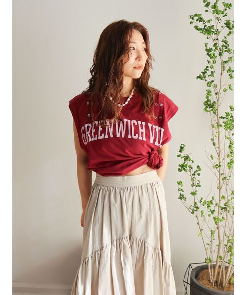 Ungrid（アングリッド）の「ショルダーリメイクロゴタンクトップ（タンクトップ・レディース・ネイビー/ボルドー/ライトグレー・FREE）」の16枚目の写真