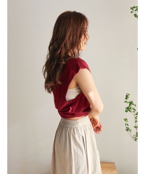 Ungrid（アングリッド）の「ショルダーリメイクロゴタンクトップ（タンクトップ・レディース・ネイビー/ボルドー/ライトグレー・FREE）」の18枚目の写真