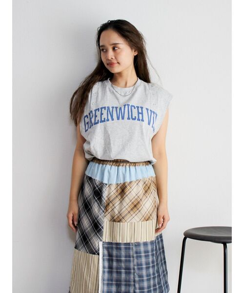 Ungrid（アングリッド）の「ショルダーリメイクロゴタンクトップ（タンクトップ・レディース・ネイビー/ボルドー/ライトグレー・FREE）」の22枚目の写真