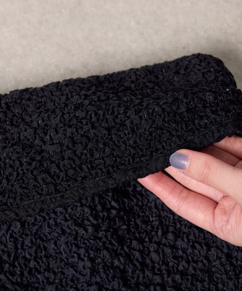 COLLAGE GALLARDAGALANTE（コラージュガリャルダガランテ）の「シャーリングベア（チューブトップ・レディース・ホワイト/ブラック・FREE）」の4枚目の写真