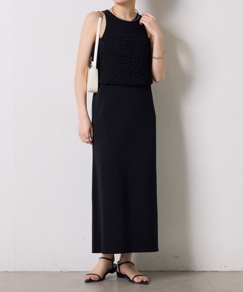 COLLAGE GALLARDAGALANTE（コラージュガリャルダガランテ）の「シャーリングベア（チューブトップ・レディース・ホワイト/ブラック・FREE）」の15枚目の写真