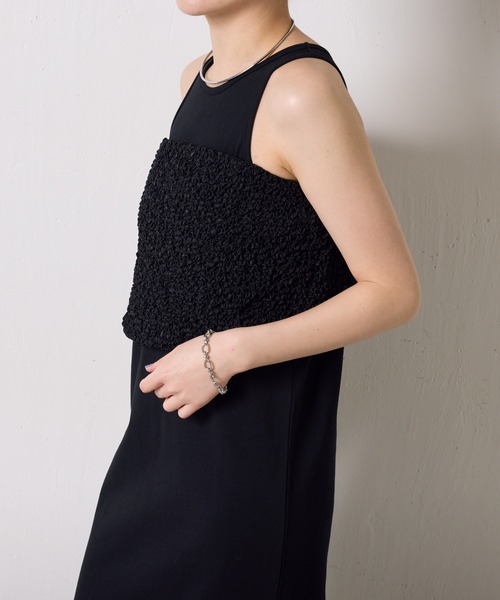 COLLAGE GALLARDAGALANTE（コラージュガリャルダガランテ）の「シャーリングベア（チューブトップ・レディース・ホワイト/ブラック・FREE）」の14枚目の写真