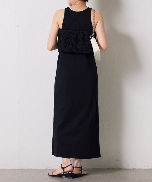 COLLAGE GALLARDAGALANTE（コラージュガリャルダガランテ）の「シャーリングベア（チューブトップ・レディース・ホワイト/ブラック・FREE）」の10枚目の写真