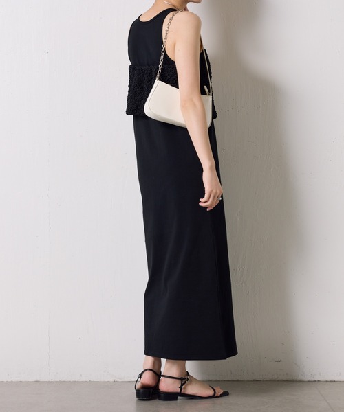 COLLAGE GALLARDAGALANTE（コラージュガリャルダガランテ）の「シャーリングベア（チューブトップ・レディース・ホワイト/ブラック・FREE）」の9枚目の写真