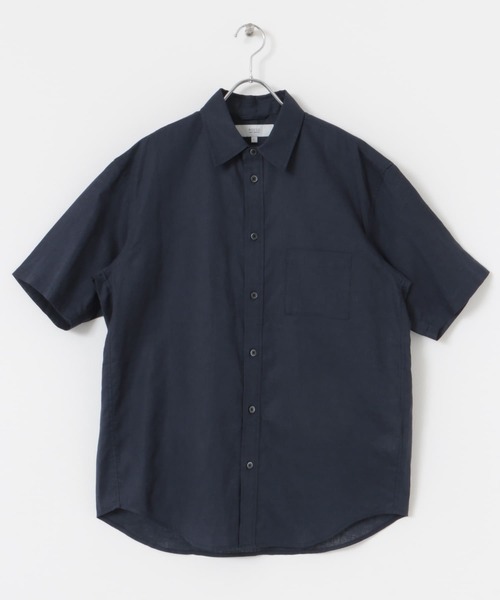 セール】『XLサイズあり』リラックスコットンリネンレギュラーカラー