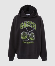 GANNI(Kj[)Isoli Cherries Oversized Hoodie(p[J[)
