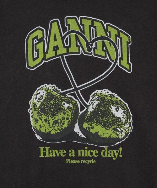 GANNI(ガニー)の「Isoli Cherries Oversized Hoodie(パーカー・レディース・その他・S-M/L-XL)」の4枚目の写真
