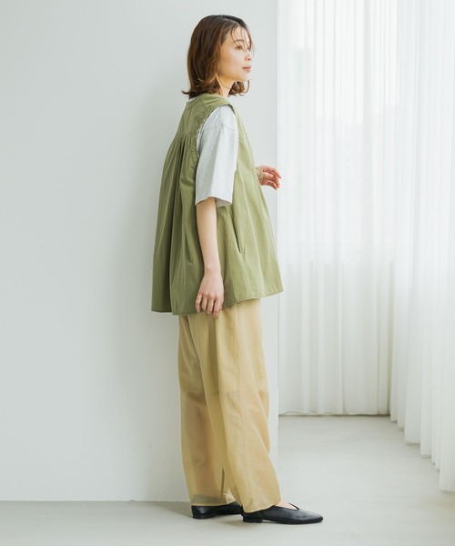 studio CLIP（スタディオクリップ）の「フロントリボンフレアベスト