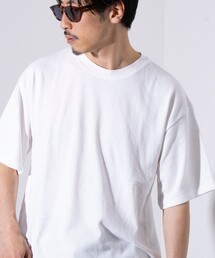 【GLOSTER/グロスター】裾ドロスト 機能素材Tシャツ 無地T ショートスリーブ