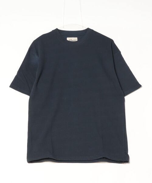 GLOSTER（グロスター）の「【GLOSTER/グロスター】裾ドロスト 機能素材Tシャツ 無地T ショートスリーブ（Tシャツ/カットソー・メンズ・オフホワイト/チャコールグレー/グレー/サックスブルー/グレイッシュベージュ/ネイビー・M/L/XL）」の10枚目の写真