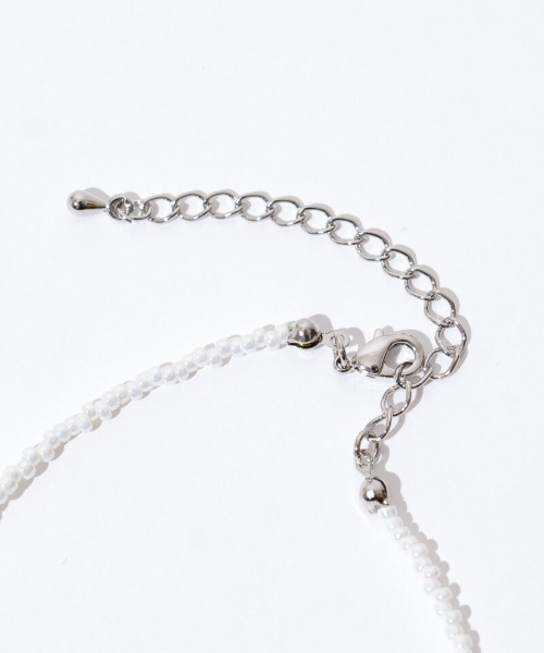 flower（フラワー）の「フラワービーズネックレス（ネックレス・レディース・ブルー/ピンク・FREE）」の3枚目の写真