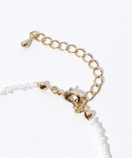 flower（フラワー）の「フラワービーズネックレス（ネックレス・レディース・ブルー/ピンク・FREE）」の6枚目の写真