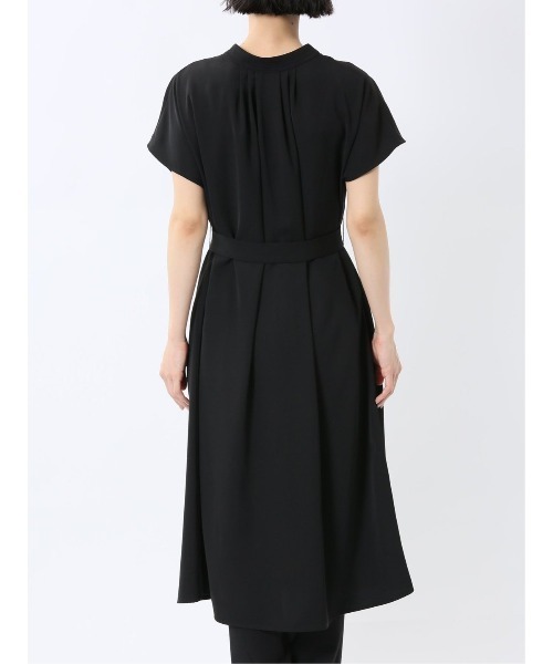 m.f.editorial（エムエフエディトリアル）の「【前後2WAY ウォッシャブル】m.f.エディトリアルレディース ロング シャツワンピース（ワンピース・レディース・ブラック/ネイビー・FREE）」の9枚目の写真