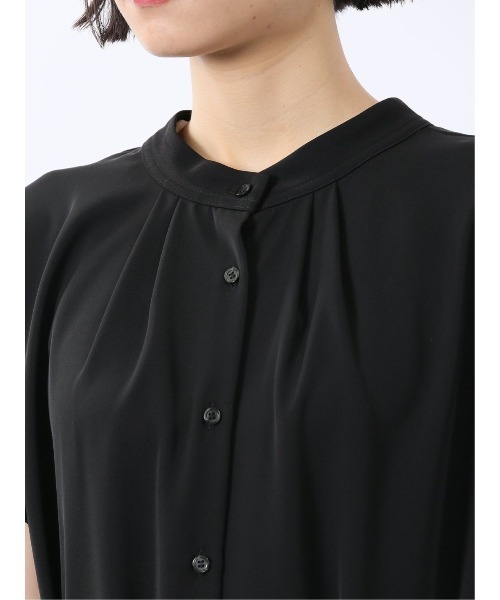 m.f.editorial（エムエフエディトリアル）の「【前後2WAY ウォッシャブル】m.f.エディトリアルレディース ロング シャツワンピース（ワンピース・レディース・ブラック/ネイビー・FREE）」の11枚目の写真