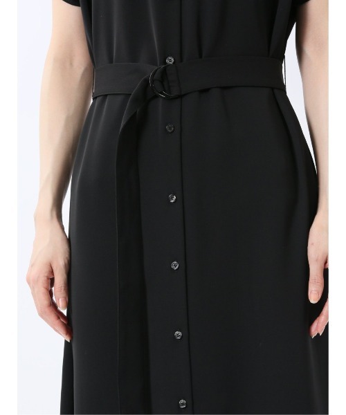 m.f.editorial（エムエフエディトリアル）の「【前後2WAY ウォッシャブル】m.f.エディトリアルレディース ロング シャツワンピース（ワンピース・レディース・ブラック/ネイビー・FREE）」の12枚目の写真