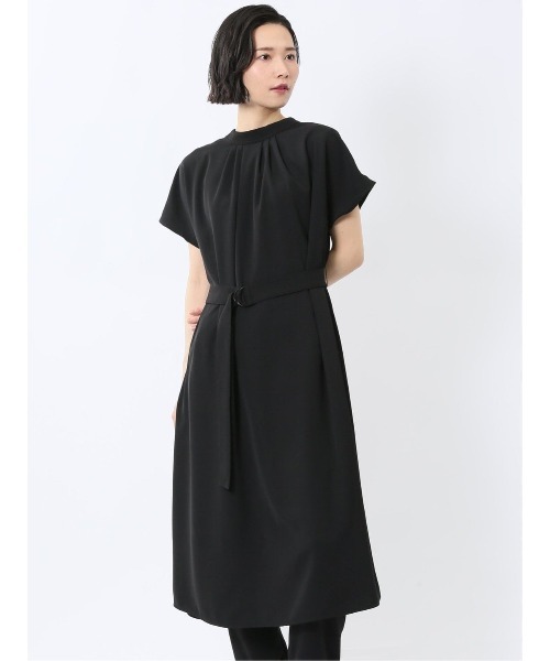 m.f.editorial（エムエフエディトリアル）の「【前後2WAY ウォッシャブル】m.f.エディトリアルレディース ロング シャツワンピース（ワンピース・レディース・ブラック/ネイビー・FREE）」の13枚目の写真