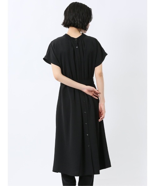 m.f.editorial（エムエフエディトリアル）の「【前後2WAY ウォッシャブル】m.f.エディトリアルレディース ロング シャツワンピース（ワンピース・レディース・ブラック/ネイビー・FREE）」の15枚目の写真