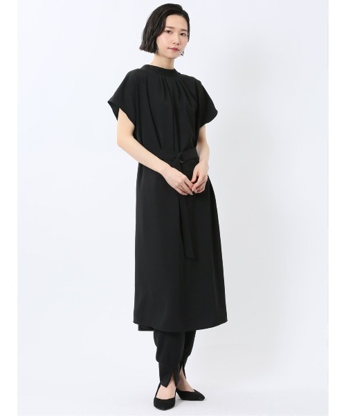 m.f.editorial（エムエフエディトリアル）の「【前後2WAY ウォッシャブル】m.f.エディトリアルレディース ロング シャツワンピース（ワンピース・レディース・ブラック/ネイビー・FREE）」の18枚目の写真