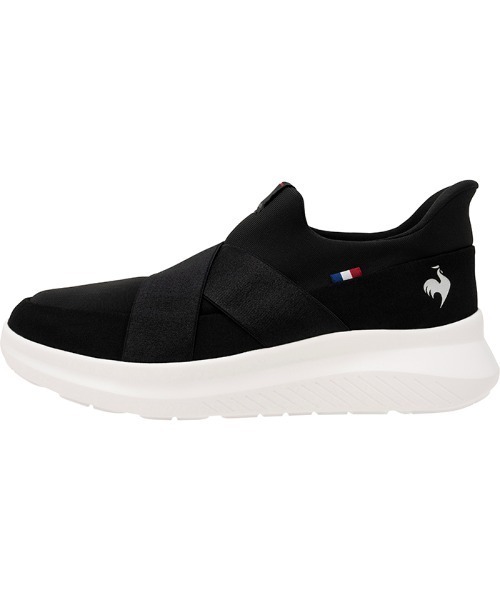 le coq sportif（ルコックスポルティフ）の「LCS マルヌ ダブルベルトスリッポン SI(さっと履ける/軽量/消臭)（スニーカー・レディース・ベージュ系その他/グレー×ホワイト/ブラック×ホワイト・23.5cm/24.5cm/23.0cm/24.0cm/25.0cm/22.5cm）」の12枚目の写真