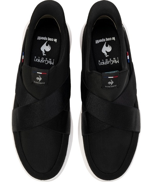 le coq sportif（ルコックスポルティフ）の「LCS マルヌ ダブルベルトスリッポン SI(さっと履ける/軽量/消臭)（スニーカー・レディース・ベージュ系その他/グレー×ホワイト/ブラック×ホワイト・23.5cm/24.5cm/23.0cm/24.0cm/25.0cm/22.5cm）」の13枚目の写真