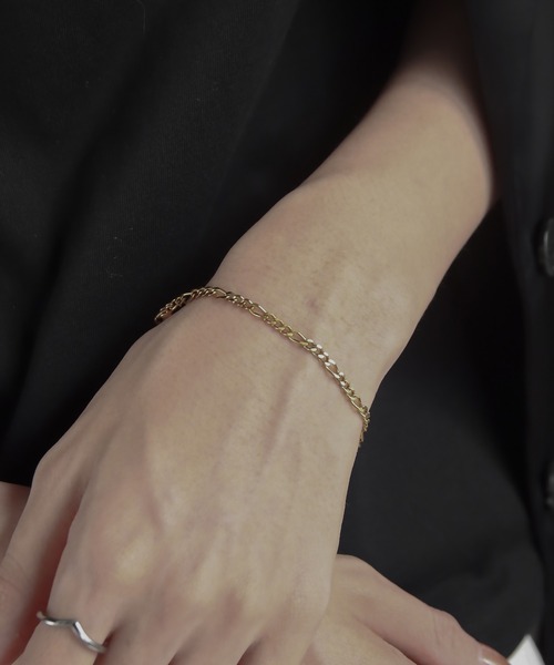 abaskdesign（アバスクデザイン）の「金属アレルギー対応 フィガロチェーンブレスレット（ブレスレット・レディース・シルバー系その他2/シルバー/ゴールド系その他/ゴールド/シルバー系その他/ゴールド系その他2・SMALL/MEDIUM）」の13枚目の写真