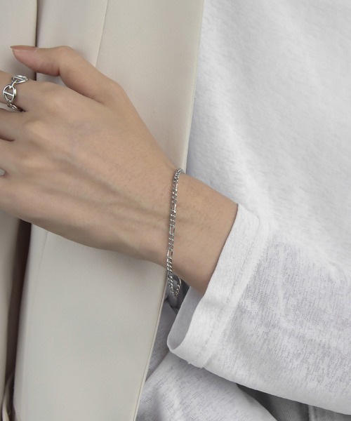 abaskdesign（アバスクデザイン）の「金属アレルギー対応 フィガロチェーンブレスレット（ブレスレット・レディース・シルバー系その他2/シルバー/ゴールド系その他/ゴールド/シルバー系その他/ゴールド系その他2・SMALL/MEDIUM）」の12枚目の写真