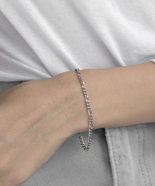 abaskdesign（アバスクデザイン）の「金属アレルギー対応 フィガロチェーンブレスレット（ブレスレット・レディース・シルバー系その他2/シルバー/ゴールド系その他/ゴールド/シルバー系その他/ゴールド系その他2・SMALL/MEDIUM）」の11枚目の写真