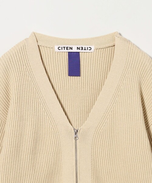 CITEN(シテン)の「<CITEN>リブニットZIPカーディガン(カーディガン/ボレロ・メンズ・ナチュラル/ブラック・M/L)」の12枚目の写真