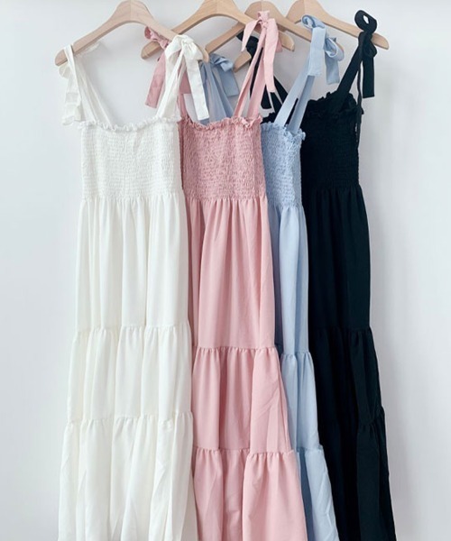 セール】リボンキャミソールワンピース（ドレス）｜NANAHACHI