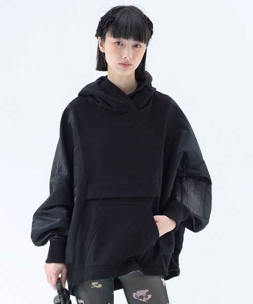 bedsidedrama(ベットサイドドラマ)の「Jomon Period Parker(パーカー・レディース・グレー/ブラック・1)」の2枚目の写真