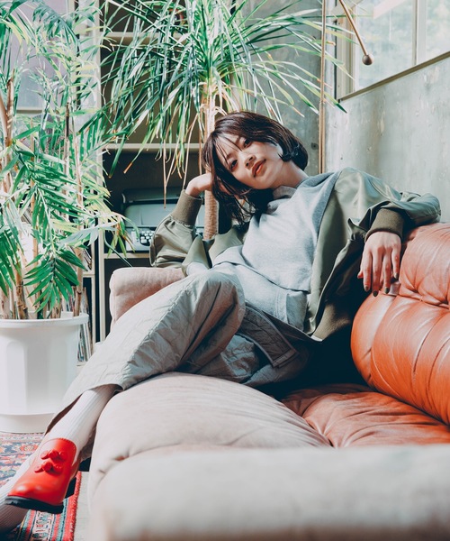 bedsidedrama(ベットサイドドラマ)の「Jomon Period Parker(パーカー・レディース・グレー/ブラック・1)」の14枚目の写真