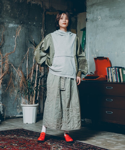 bedsidedrama(ベットサイドドラマ)の「Jomon Period Parker(パーカー・レディース・グレー/ブラック・1)」の15枚目の写真