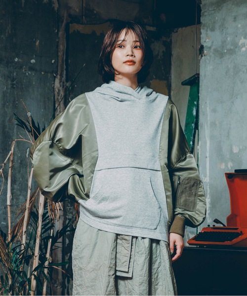 bedsidedrama(ベットサイドドラマ)の「Jomon Period Parker(パーカー・レディース・グレー/ブラック・1)」の17枚目の写真