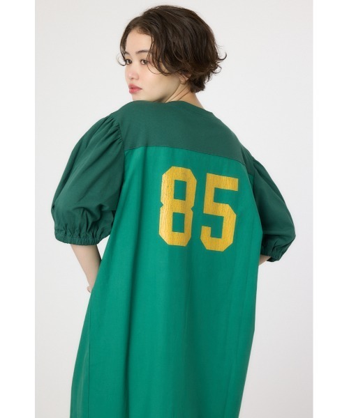 RODEO CROWNS WIDE BOWL(ロデオクラウンズワイドボウル)の「カレッジ 切替 パフスリーヴ ワンピース(ワンピース・レディース・ネイビー/ダークグリーン/オフホワイト・FREE)」の22枚目の写真