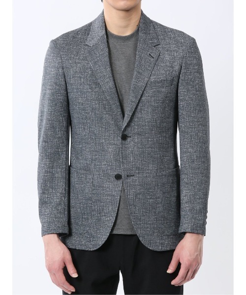 TAKA-Q（タカキュー）の「【WEB限定販売 軽量 ストレッチ ウォッシャブル】プライムフレックス 2ボタンジャケット（テーラードジャケット・メンズ・ネイビー/ブルー・S/MEDIUM/LARGE/X-LARGE/3L）」の6枚目の写真