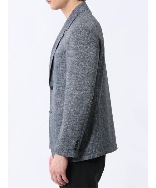 TAKA-Q（タカキュー）の「【WEB限定販売 軽量 ストレッチ ウォッシャブル】プライムフレックス 2ボタンジャケット（テーラードジャケット・メンズ・ネイビー/ブルー・S/MEDIUM/LARGE/X-LARGE/3L）」の7枚目の写真