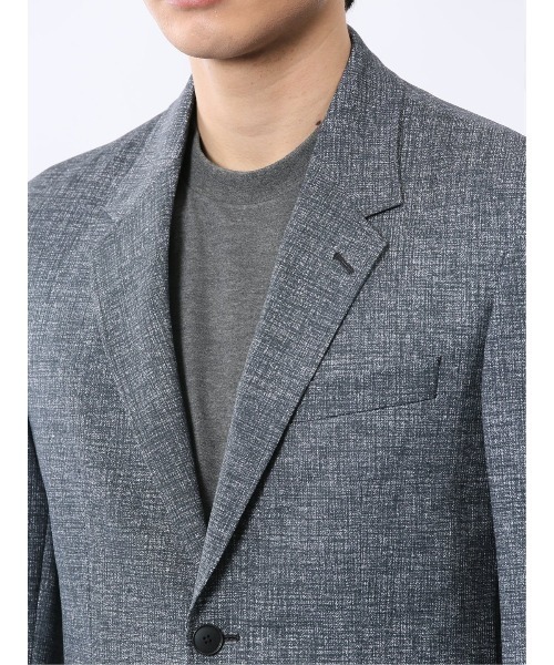 TAKA-Q（タカキュー）の「【WEB限定販売 軽量 ストレッチ ウォッシャブル】プライムフレックス 2ボタンジャケット（テーラードジャケット・メンズ・ネイビー/ブルー・S/MEDIUM/LARGE/X-LARGE/3L）」の9枚目の写真